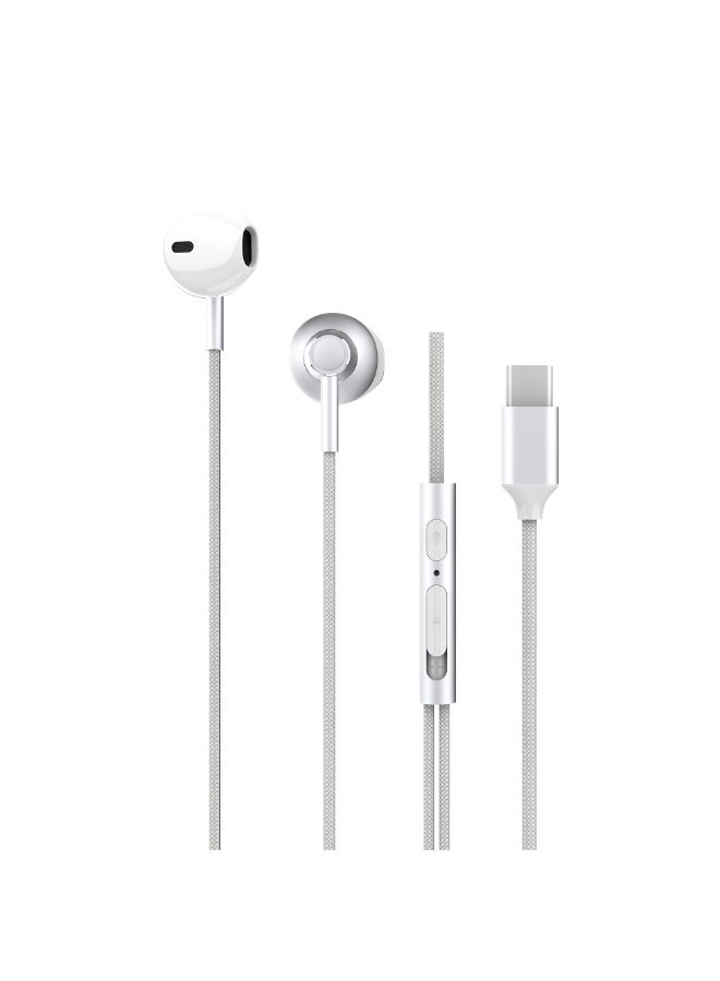 MYX BassX Stereo Type-C Wired Earphones | Ergonomic Design | HD Sound with Deep Bass - Image 2